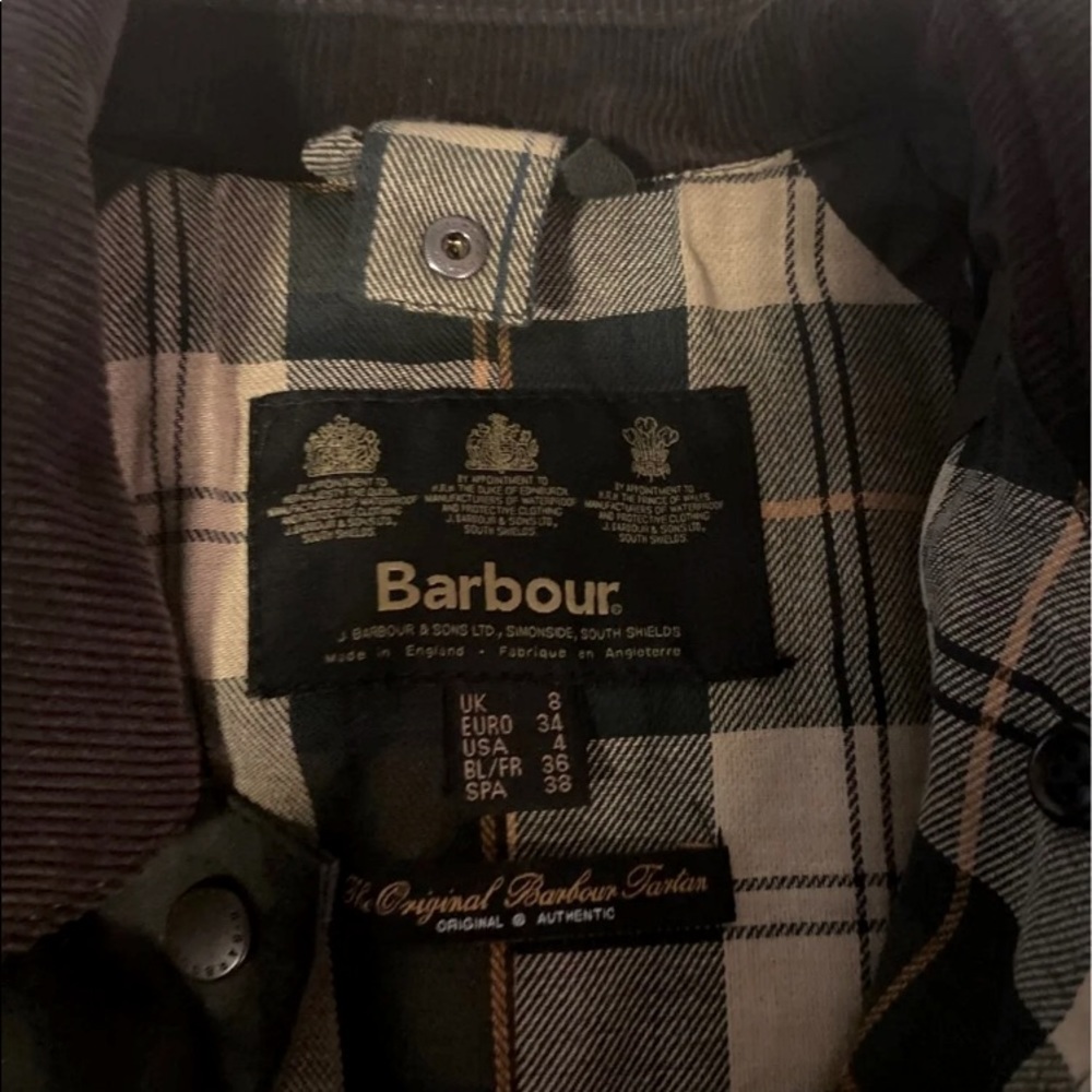 Waxed Barbour jacket women’s